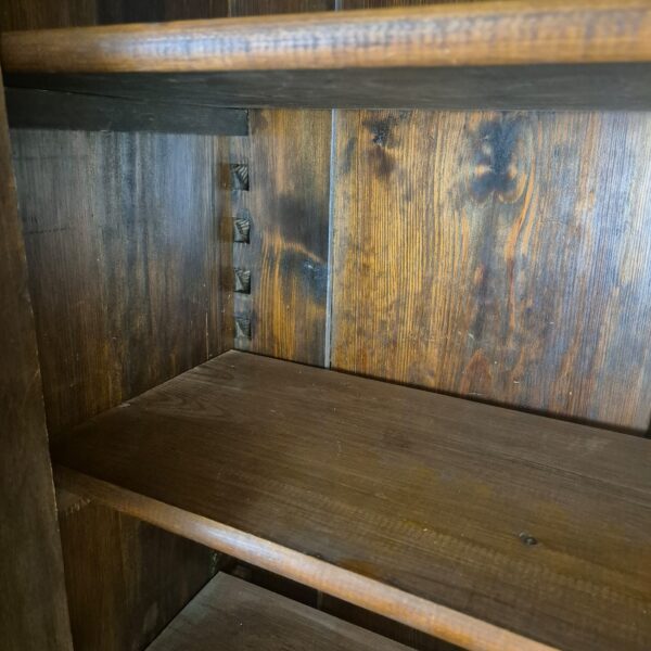 Vitrine Geschirrschrank Jugendstil 1900 Nussbaum – Bild 12