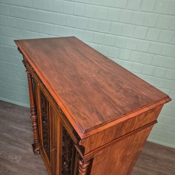 Vertiko Gründerzeit 1880 Nussbaum – Bild 4