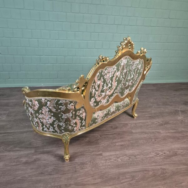 Couch Sofa Gold-Grün Barockstil 1,50 m – Bild 5