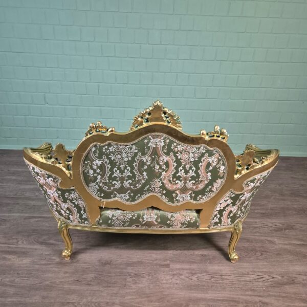 Couch Sofa Gold-Grün Barockstil 1,50 m – Bild 8