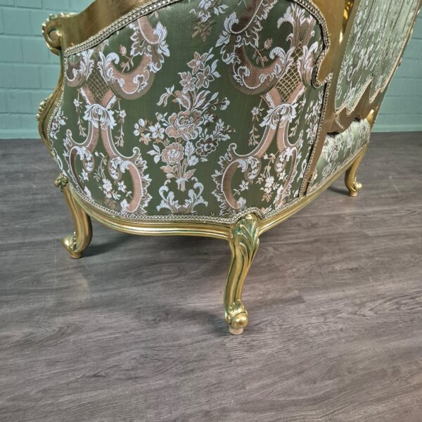Couch Sofa Gold-Grün Barockstil 1,50 m – Bild 6