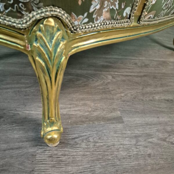 Couch Sofa Gold-Grün Barockstil 1,50 m – Bild 19