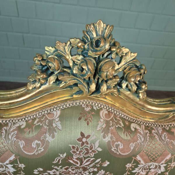 Couch Sofa Gold-Grün Barockstil 1,50 m – Bild 15