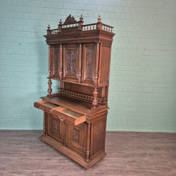 Buffetschrank Schrank Gründerzeit 1880 Eiche – Bild 15