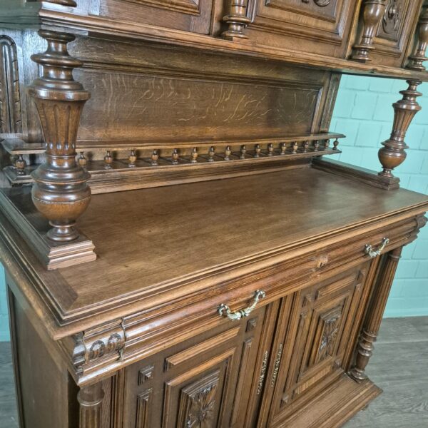Buffetschrank Schrank Gründerzeit 1880 Eiche – Bild 7