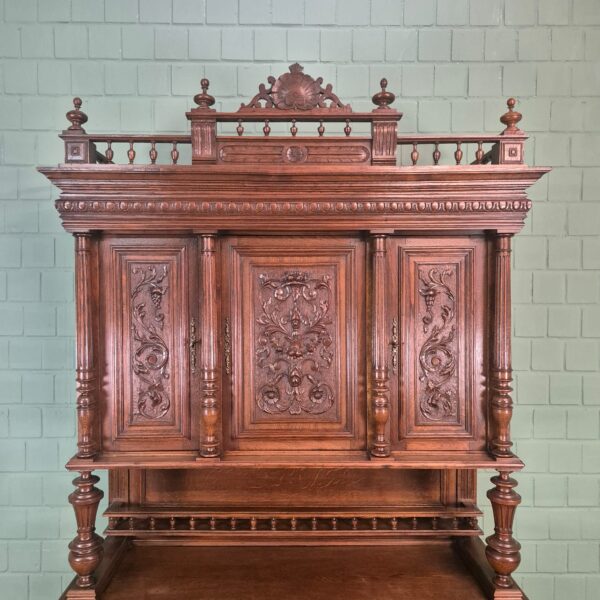 Buffetschrank Schrank Gründerzeit 1880 Eiche – Bild 4