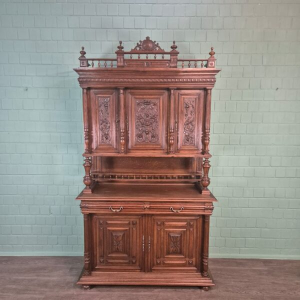 Buffetschrank Schrank Gründerzeit 1880 Eiche – Bild 2