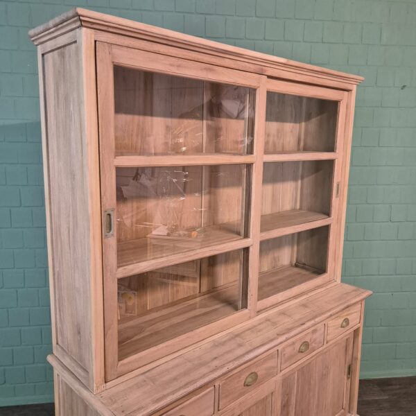 Vitrine Bücherschrank Teakholz 1,65 m – Bild 4