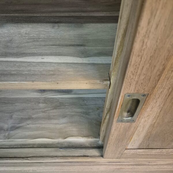 Vitrine Bücherschrank Teakholz 1,65 m – Bild 15