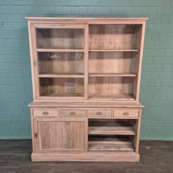 Vitrine Bücherschrank Teakholz 1,65 m – Bild 12