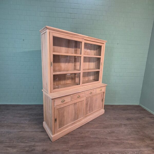Vitrine Bücherschrank Teakholz 1,65 m