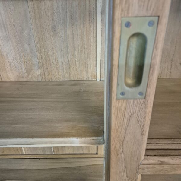 Vitrine Bücherschrank Teakholz 1,65 m – Bild 13