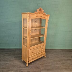 Vitrine Geschirrschrank Louis Philippe 1860 Kiefer