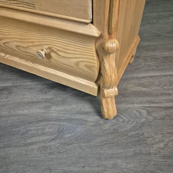 Vitrine Geschirrschrank Louis Philippe 1860 Kiefer – Bild 4