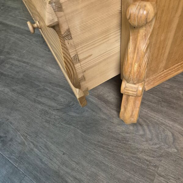 Vitrine Geschirrschrank Louis Philippe 1860 Kiefer – Bild 11
