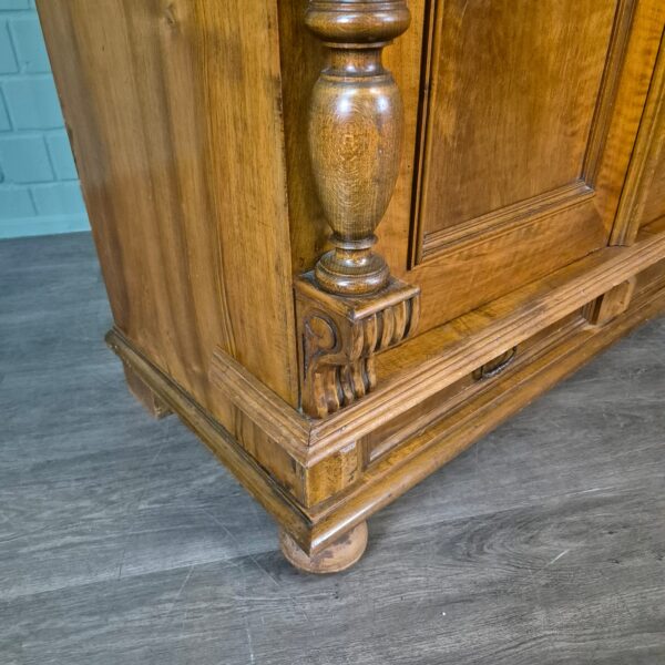 Kleiderschrank Schrank Gründerzeit 1880 Nussbaum – Bild 7