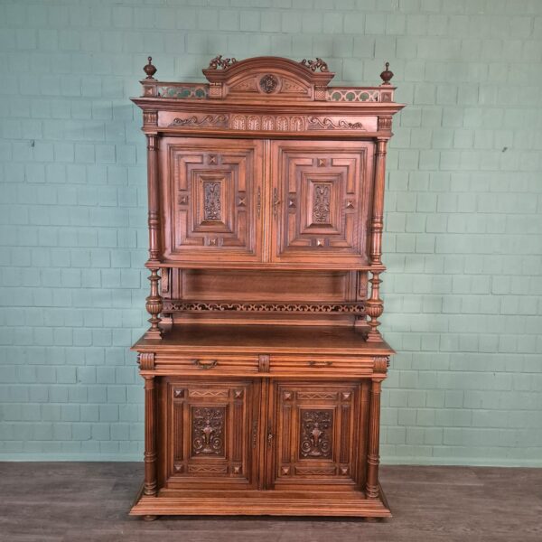 Buffetschrank Schrank Gründerzeit 1880 Nussbaum – Bild 2