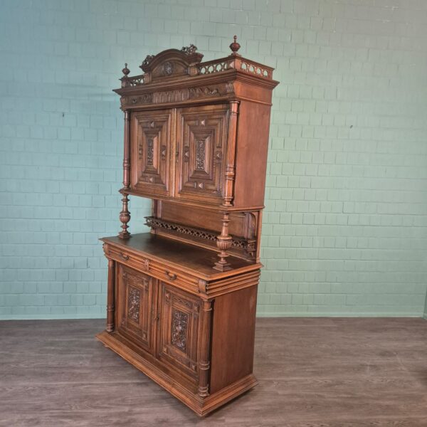 Buffetschrank Schrank Gründerzeit 1880 Nussbaum – Bild 3