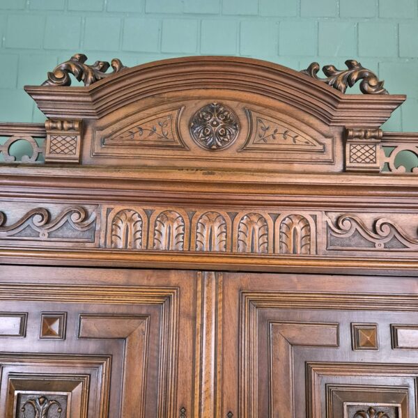 Buffetschrank Schrank Gründerzeit 1880 Nussbaum – Bild 5