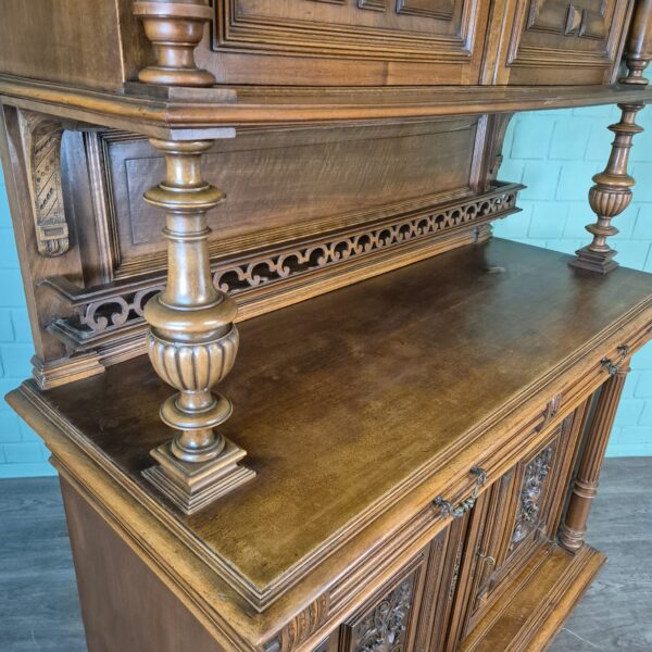 Buffetschrank Schrank Gründerzeit 1880 Nussbaum – Bild 13