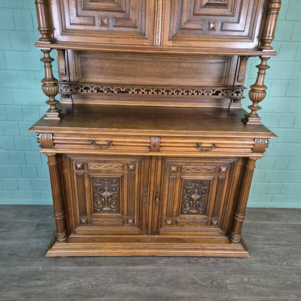 Buffetschrank Schrank Gründerzeit 1880 Nussbaum – Bild 8