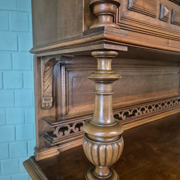 Buffetschrank Schrank Gründerzeit 1880 Nussbaum – Bild 14