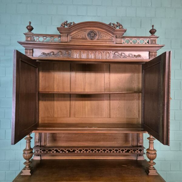 Buffetschrank Schrank Gründerzeit 1880 Nussbaum – Bild 18