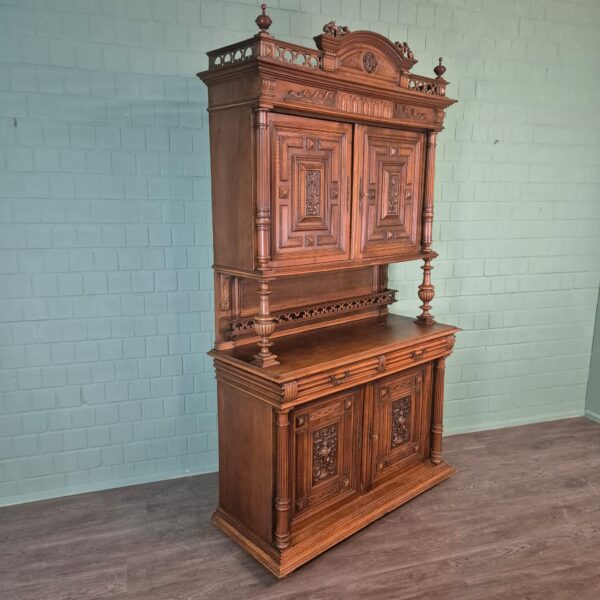 Buffetschrank Schrank Gründerzeit 1880 Nussbaum