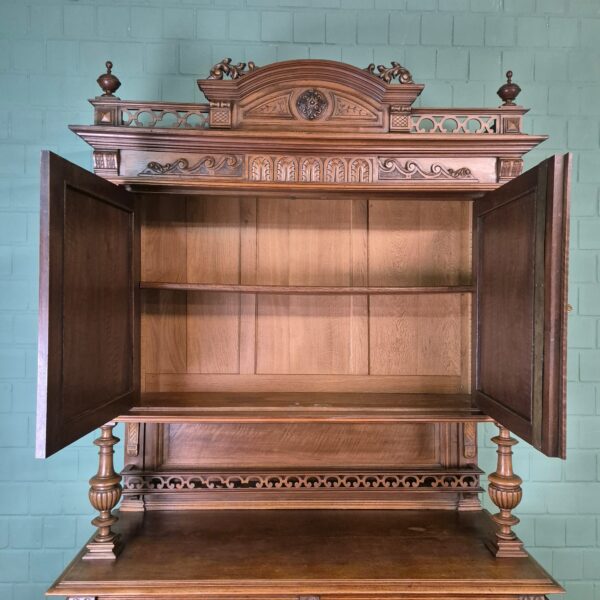 Buffetschrank Schrank Gründerzeit 1880 Nussbaum – Bild 19