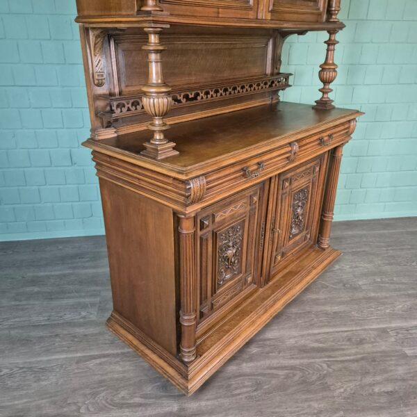 Buffetschrank Schrank Gründerzeit 1880 Nussbaum – Bild 12
