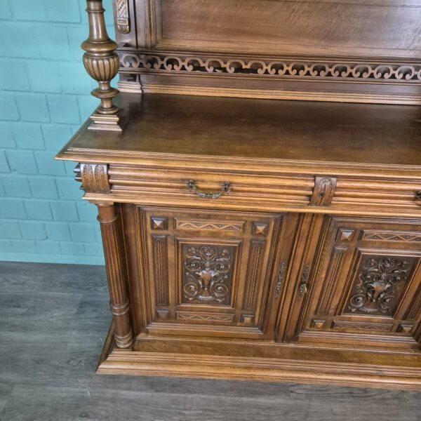 Buffetschrank Schrank Gründerzeit 1880 Nussbaum – Bild 9