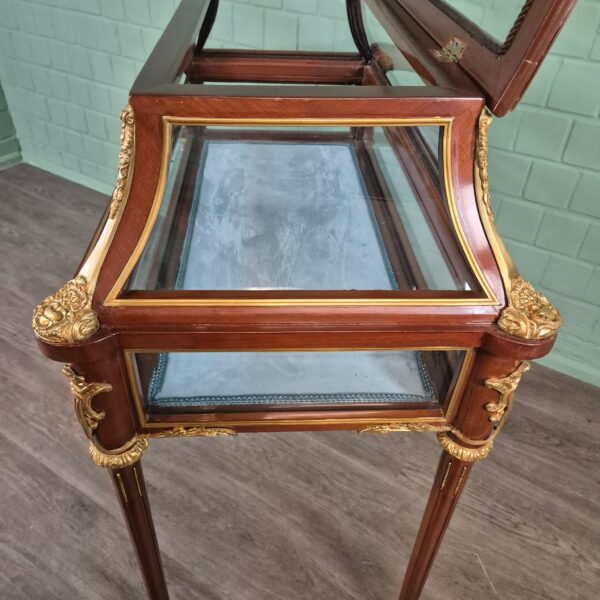 Vitrine Tischvitrine Mahagoni 1,07 m – Bild 13