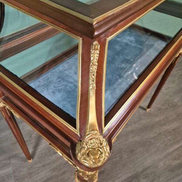 Vitrine Tischvitrine Mahagoni 1,07 m – Bild 5