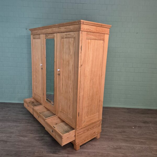 Schrank Kleiderschrank Jugendstil 1900 Kiefer – Bild 14