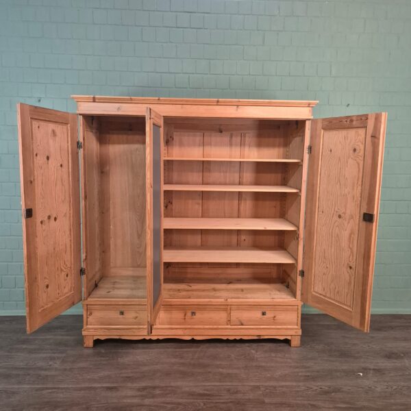 Schrank Kleiderschrank Jugendstil 1900 Kiefer – Bild 9
