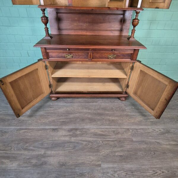 Buffetschrank Schrank Jugendstil 1910 Nussbaum – Bild 21