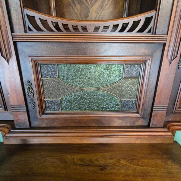 Buffetschrank Schrank Jugendstil 1910 Nussbaum – Bild 10