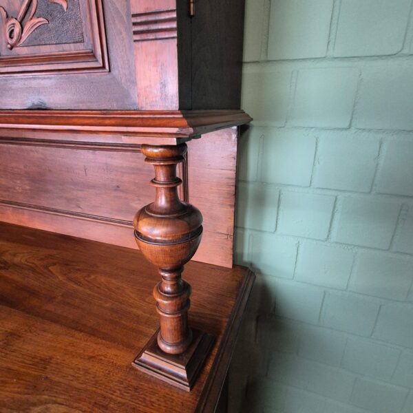 Buffetschrank Schrank Jugendstil 1910 Nussbaum – Bild 17