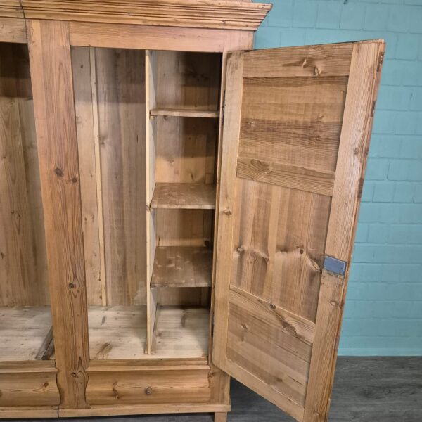 Schrank Kleiderschrank Biedermeier 1850 Kiefer – Bild 10