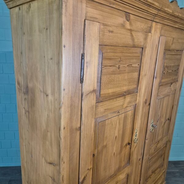 Schrank Kleiderschrank Biedermeier 1850 Kiefer – Bild 4