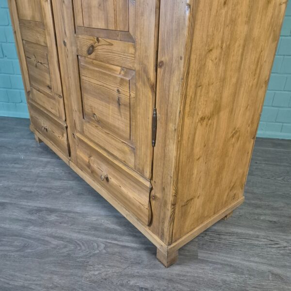 Schrank Kleiderschrank Biedermeier 1850 Kiefer – Bild 7