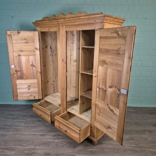 Schrank Kleiderschrank Biedermeier 1850 Kiefer – Bild 14
