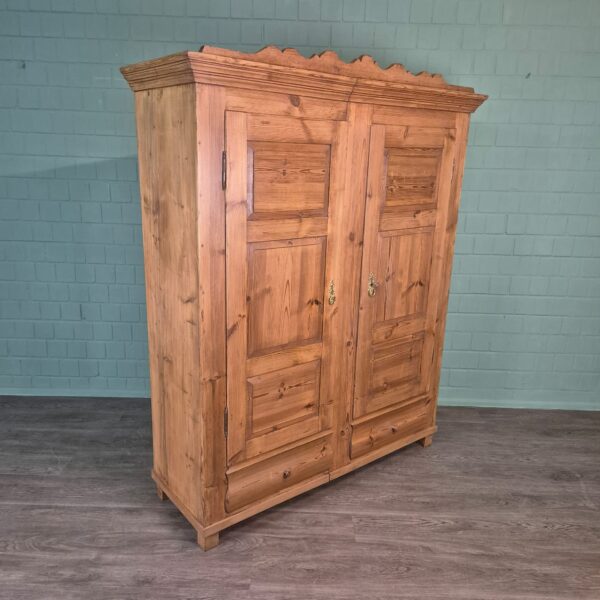 Schrank Kleiderschrank Biedermeier 1850 Kiefer