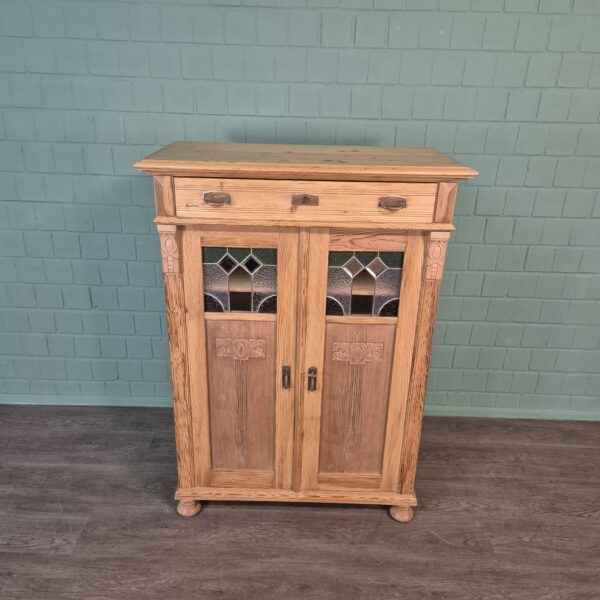 Vertiko Jugendstil 1900 Kiefer – Bild 2
