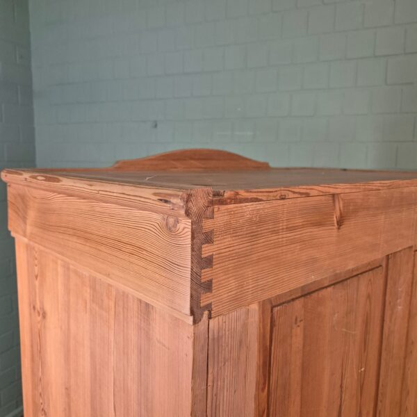 Vitrine Geschirrschrank Jugendstil 1900 Kiefer – Bild 16