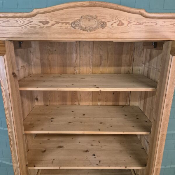 Vitrine Geschirrschrank Jugendstil 1900 Kiefer – Bild 8