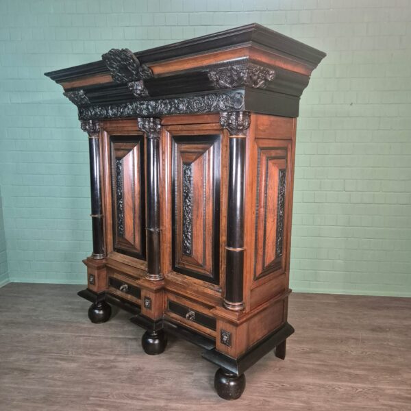 Holländischer Barockschrank 1800 Palisander – Bild 3