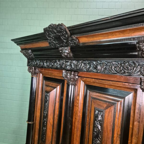 Holländischer Barockschrank 1800 Palisander – Bild 17
