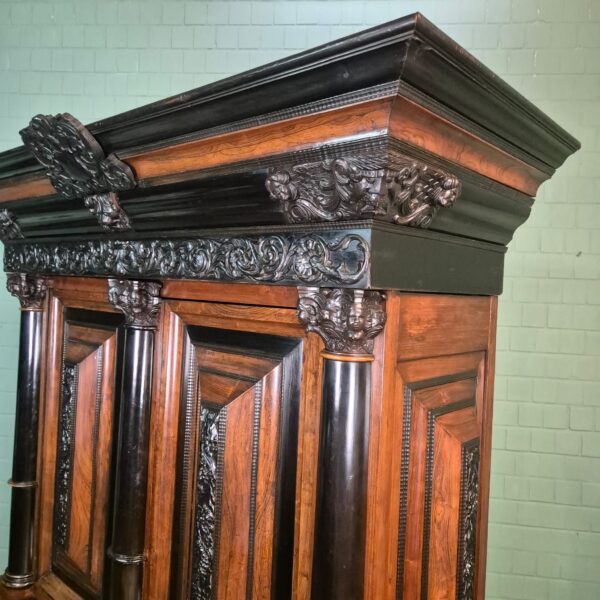 Holländischer Barockschrank 1800 Palisander – Bild 16
