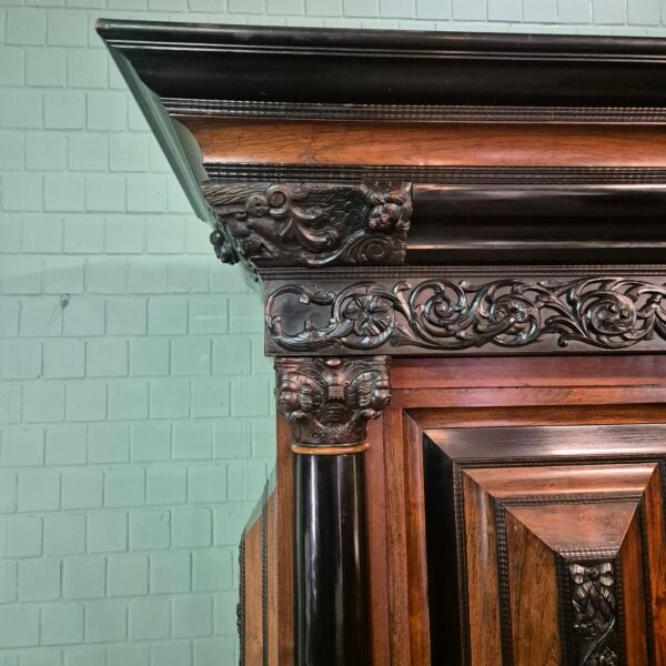 Holländischer Barockschrank 1800 Palisander – Bild 4